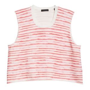 Stripe Cotton & Cashmere Sleeveless Sweater
ATM ANTHONY THOMAS MELILLO sizeM nwt